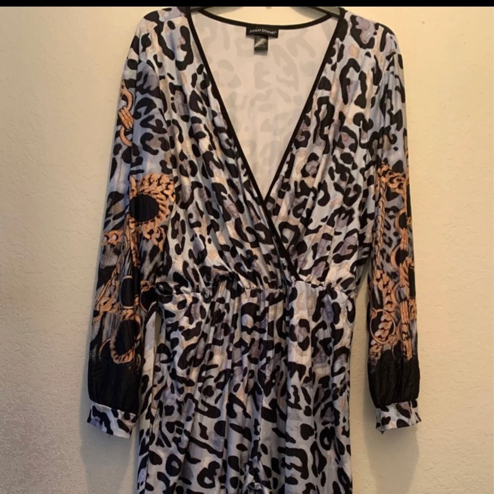 leopard print romper/jumpsuit